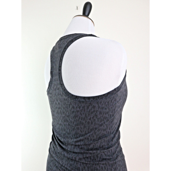 Athleta Size M Momentum Allure Print Tank Top Racerback Dark Gray - Picture 6 of 9